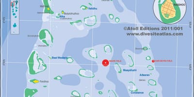 지도 ari atoll 몰디브