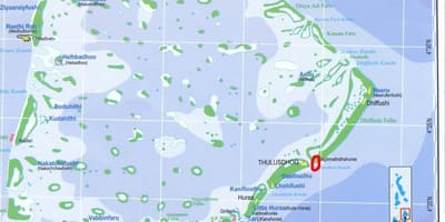 지도 north male atoll 몰디브