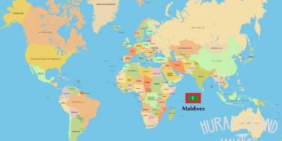 쇼 몰디브에서 세계 지도